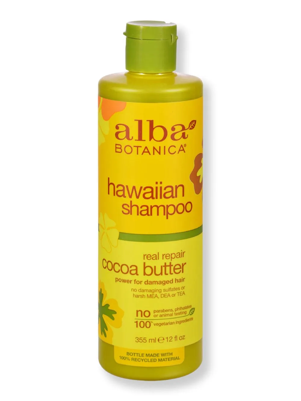 Alba Botanica Hawaiian Hair Wash Cocoa Butter Repair 12 oz