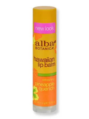 Alba Botanica Lip Balm Pineapple Quench .15 oz 24 Ct