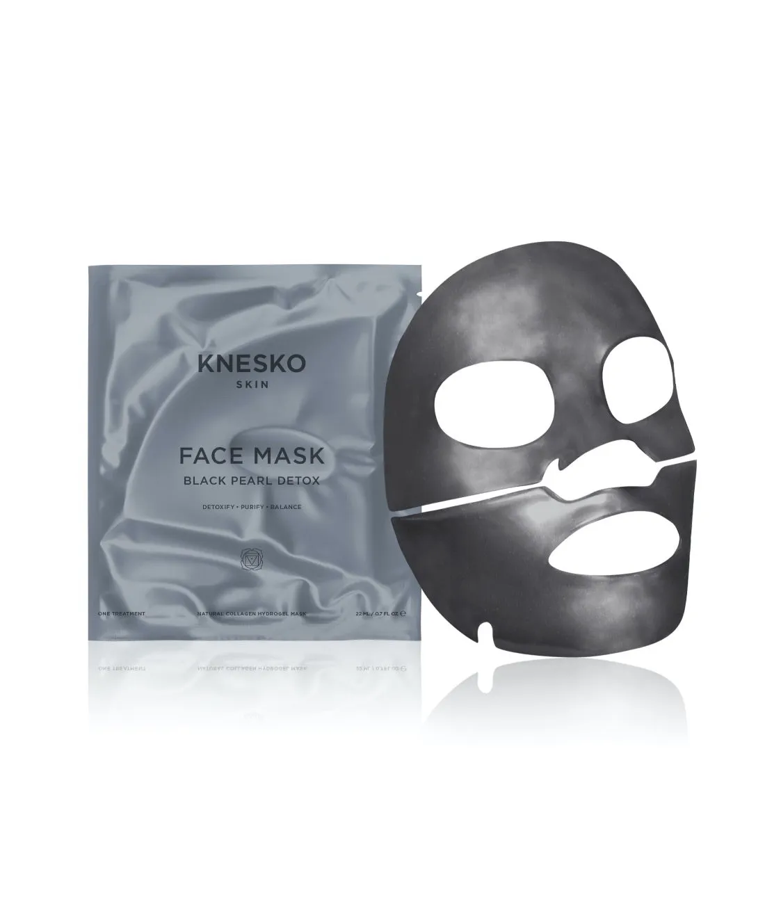 Charcoal Collagen Mask & Obsidian Roller Set