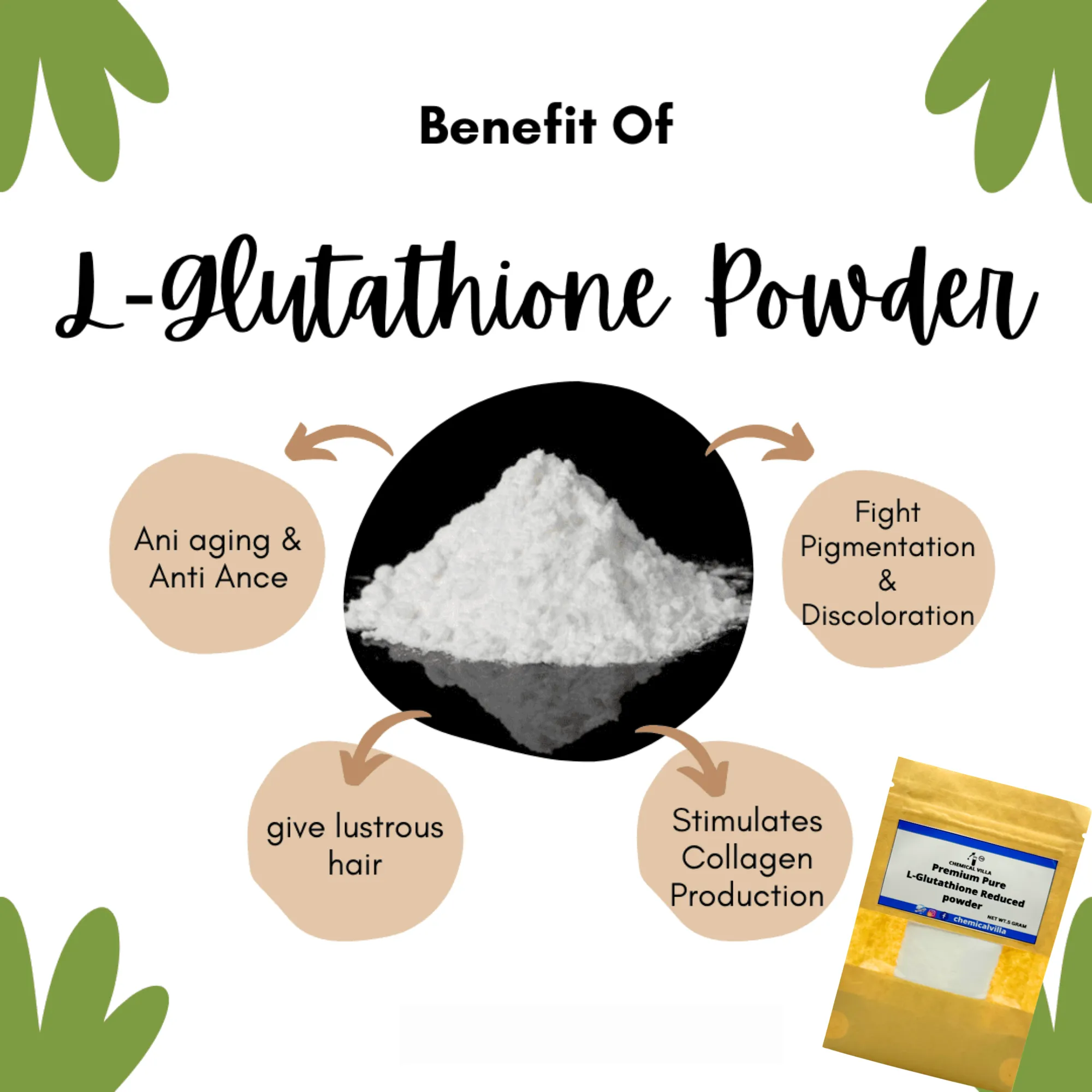 L-Glutathione Reduced Powder 5 gram