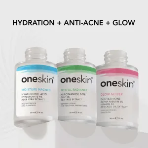 Oneskin Hyaluronic   Niacinamide   Alpha Arbutin Glow Enhancing Serums Bundle