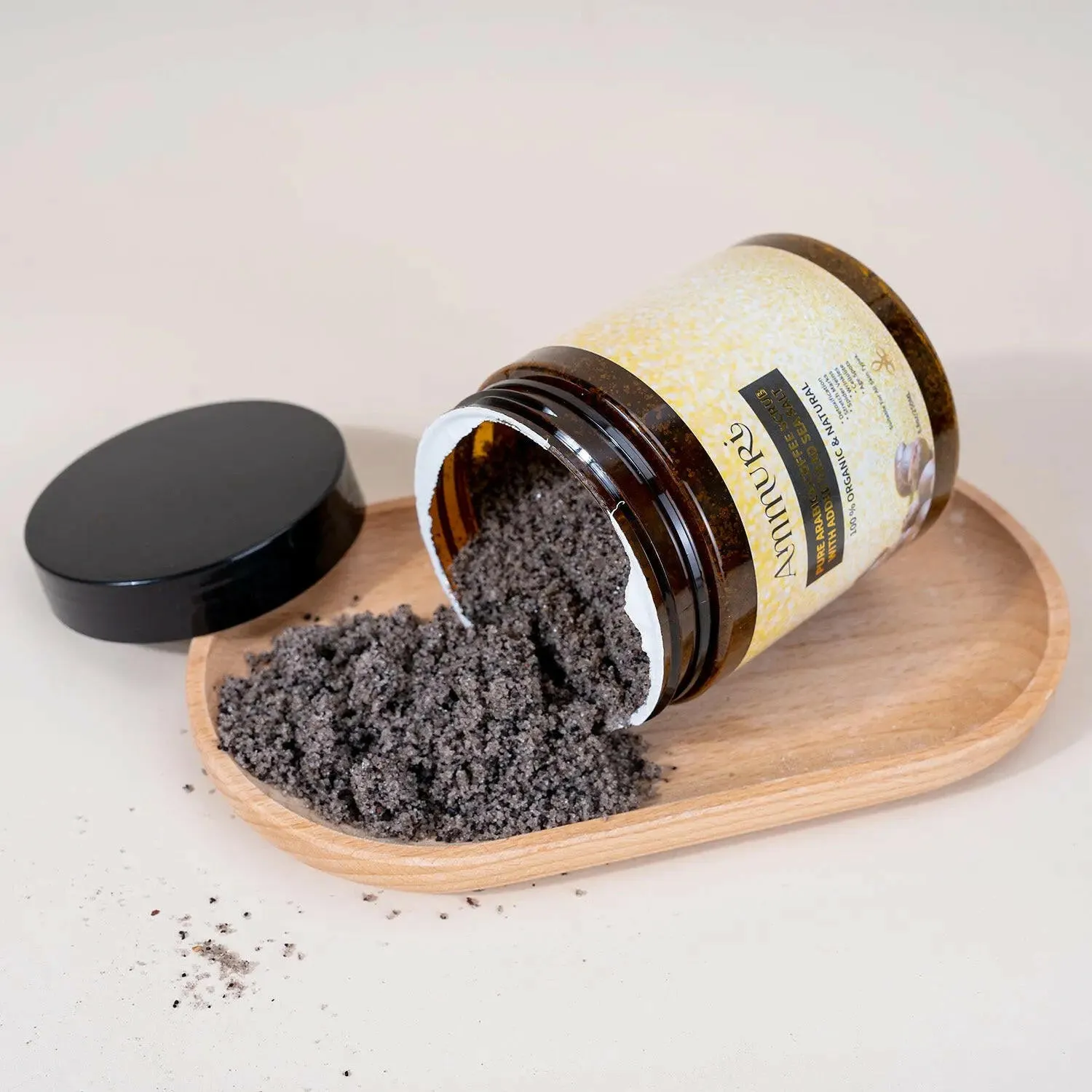 Pure Arabica Coffee Scrub Added Dead Sea Salt 100 % Organic & Natural