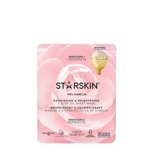 STARSKIN 100% Camellia Nourishing & Brightening 2-Step Oil Sheet Mask