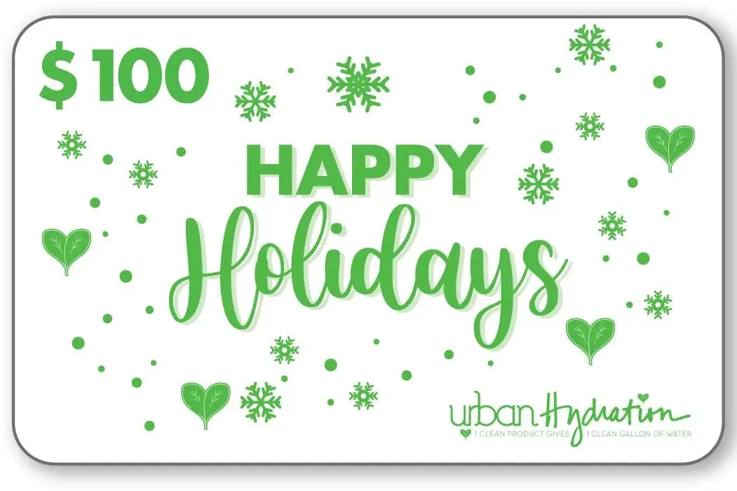 Urban Hydration "Happy Holidays" $100 Gift Card